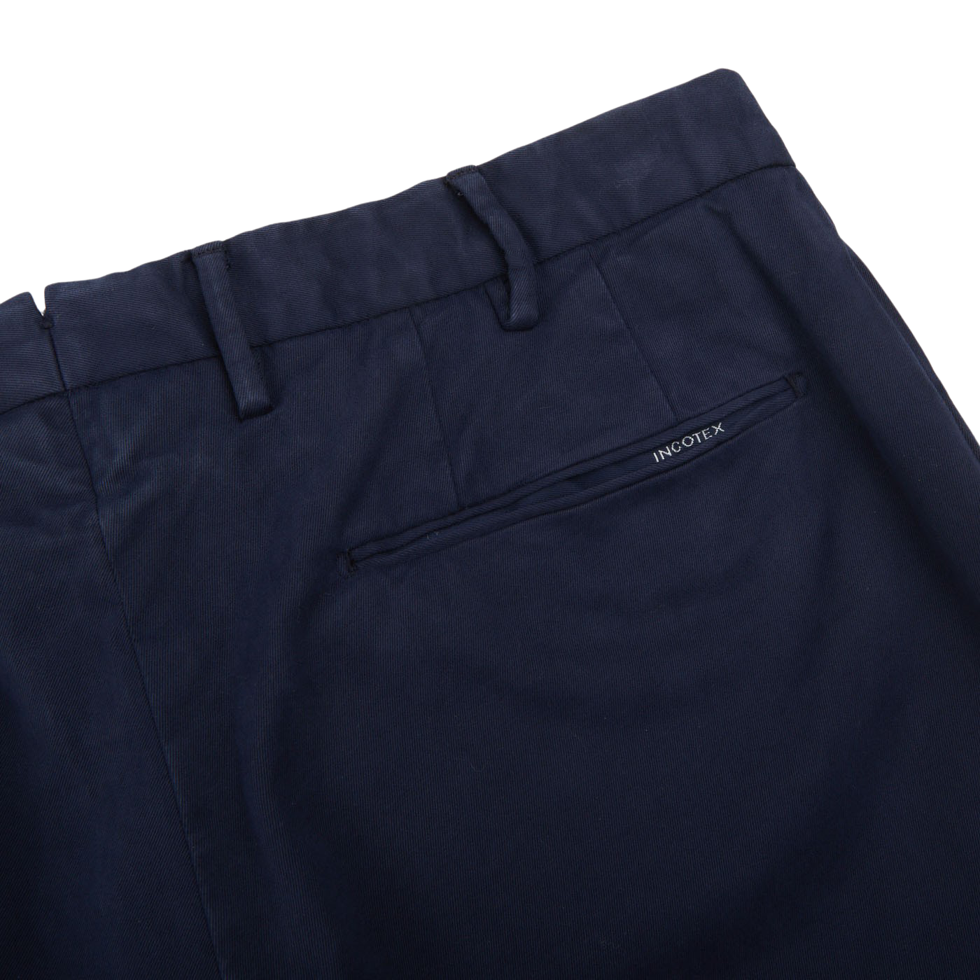 Incotex | Navy Blue Cotton Comfort Chinos