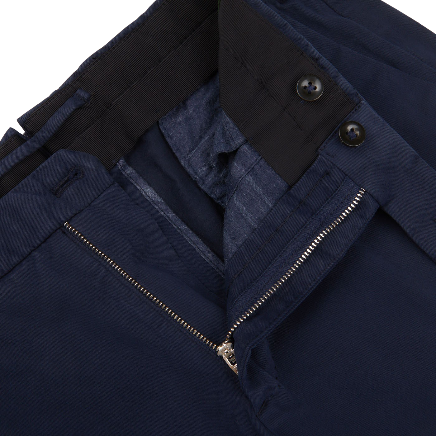 Incotex | Navy Blue Cotton Comfort Chinos