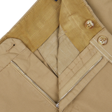 Beige jacket with zipper and button details, perfect with Royal Batavia Incotex Khaki Beige Cotton Stretch Regular Chinos.
