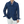 A man wearing a Luigi Bianchi Indigo Blue Linen Twill Field Jacket.