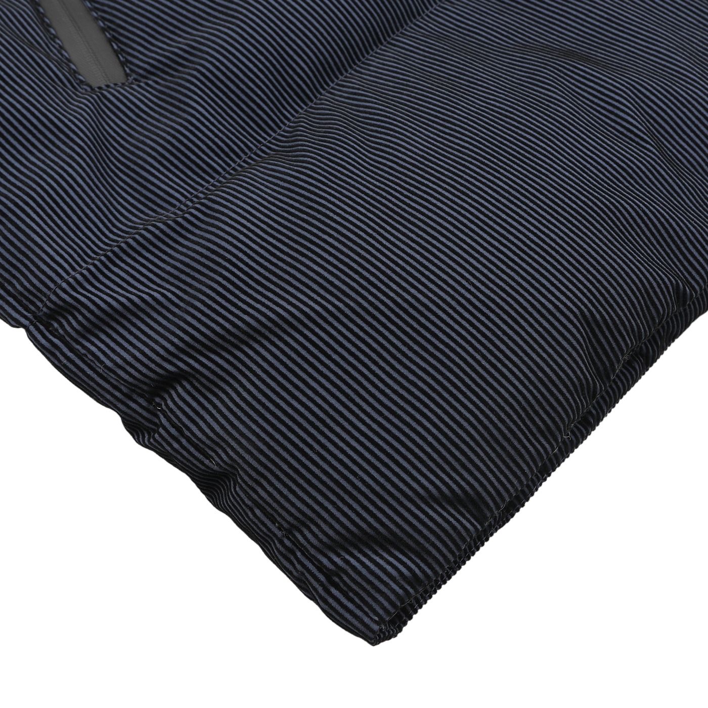 Close-up of the Navy Blue fabric with a quilted texture, reminiscent of the chic textiles found in products by MC2 Saint Barth, often used in stylish hooded puffers like the Technical Padded Maier Jacket.