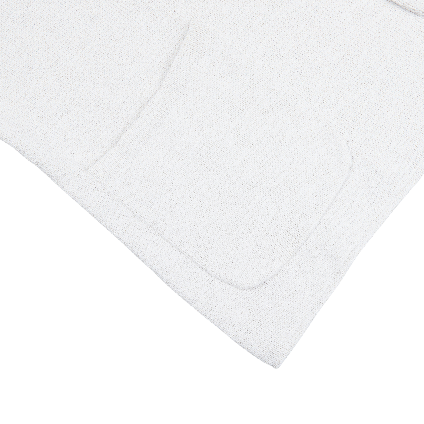 A Cream White Cotton Mouline Swacket with a pocket on it, made with a cotton-viscose blend by Maurizio Baldassari.