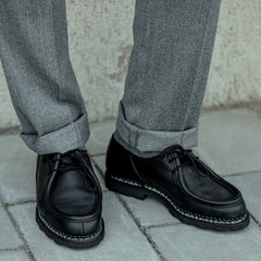 Paraboot Black Lis Noir Leather Michael Derbies Model