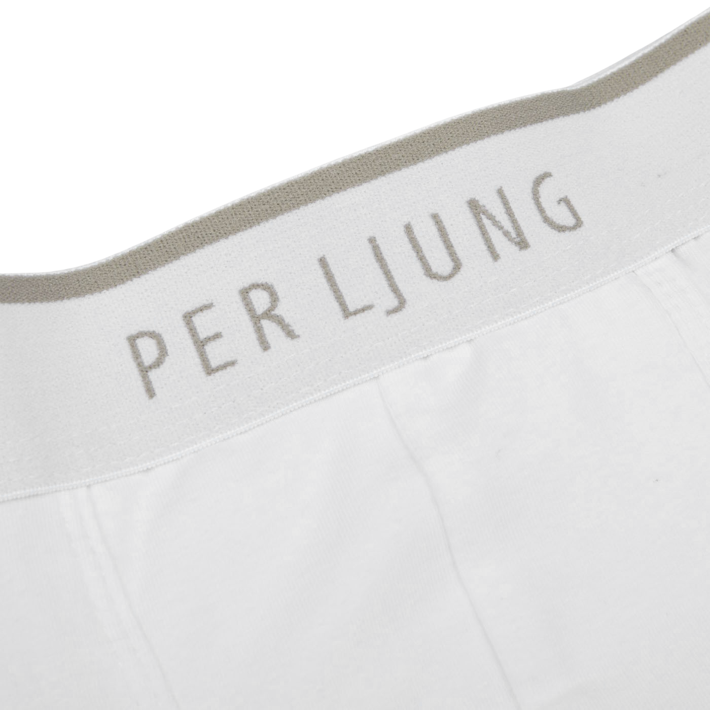 Per Ljung White Cotton Boxer Briefs 3p Logo