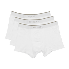 Per Ljung White Cotton Boxer Briefs 3p