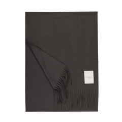 Piacenza Cashmere Charcoal Grey Cashmere Aeternum Scarf Feature