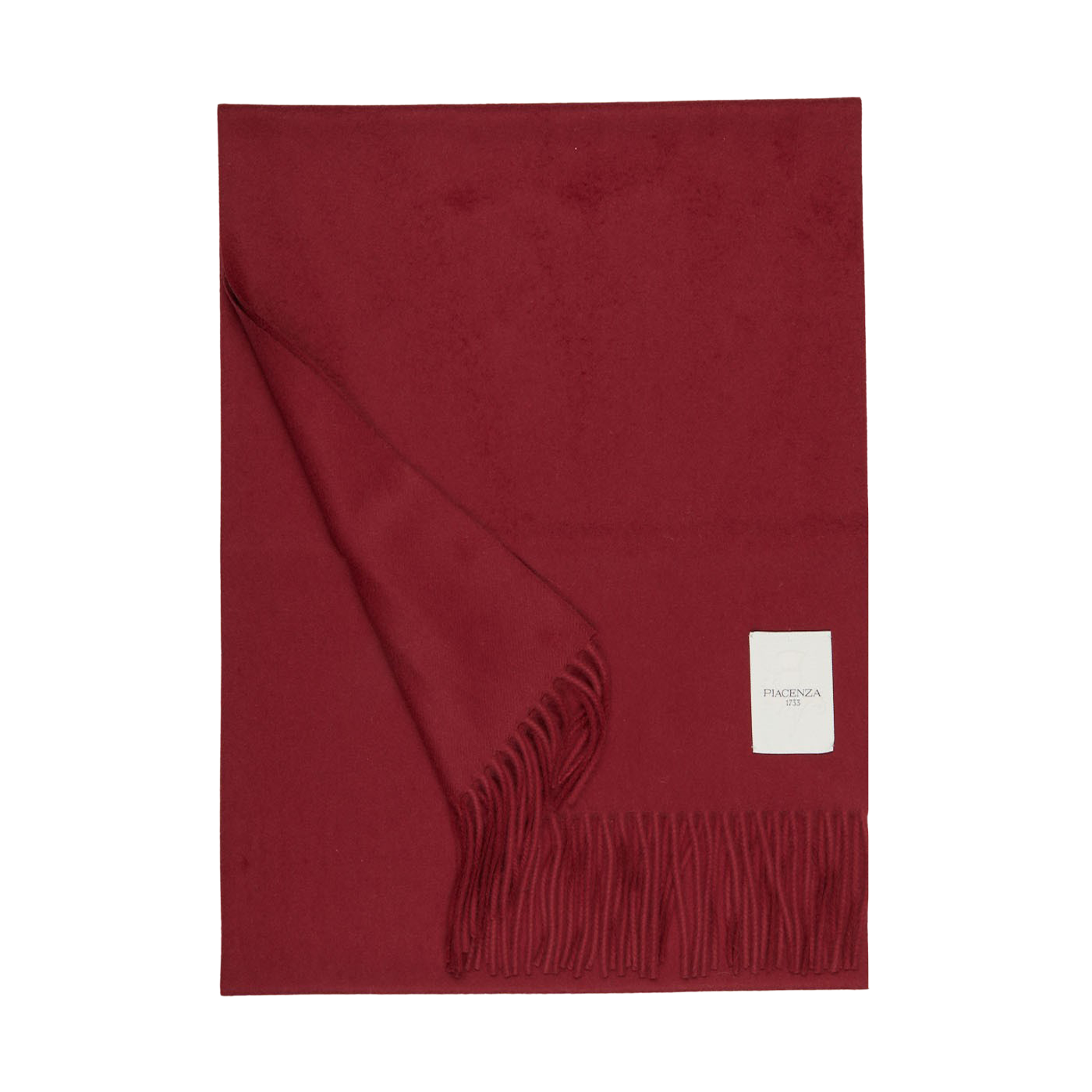 Piacenza Cashmere Wine Red Cashmere Aeternum Scarf Feature