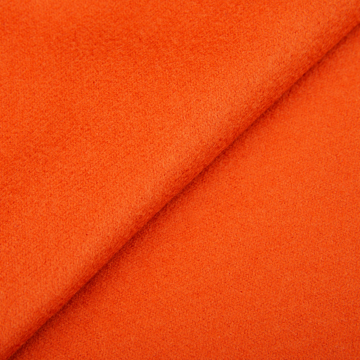 A close up image of a Bright Orange Cashmere Aeternum Scarf by Piacenza Cashmere.