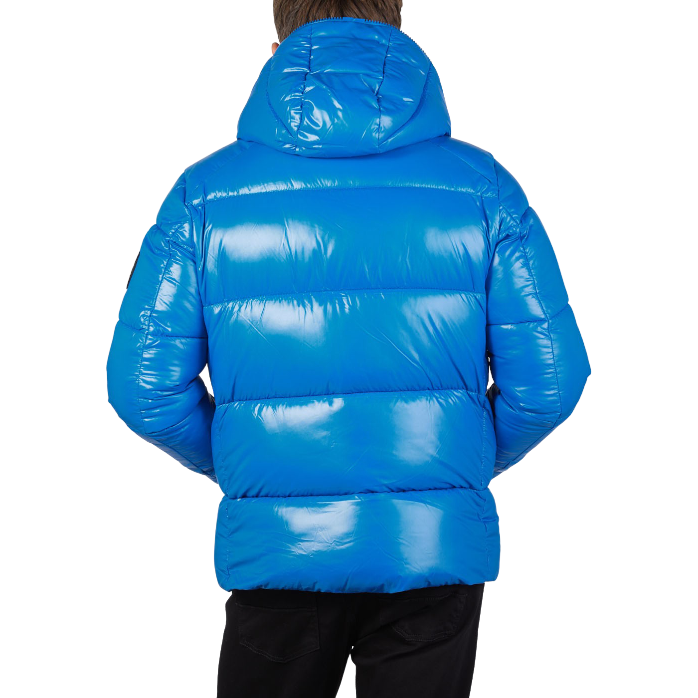 Save The Duck Blue Quilted Edgard Nylon Jacket Back