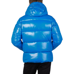 Save The Duck Blue Quilted Edgard Nylon Jacket Back