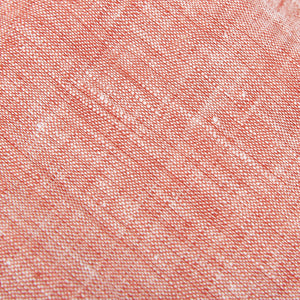 Stenströms Matte Red Linen Cutaway Fitted Body Shirt Fabric