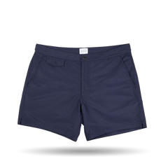 Navy Blue Tailored Swim Shorts from Sunspel crafted from recycled polyester.