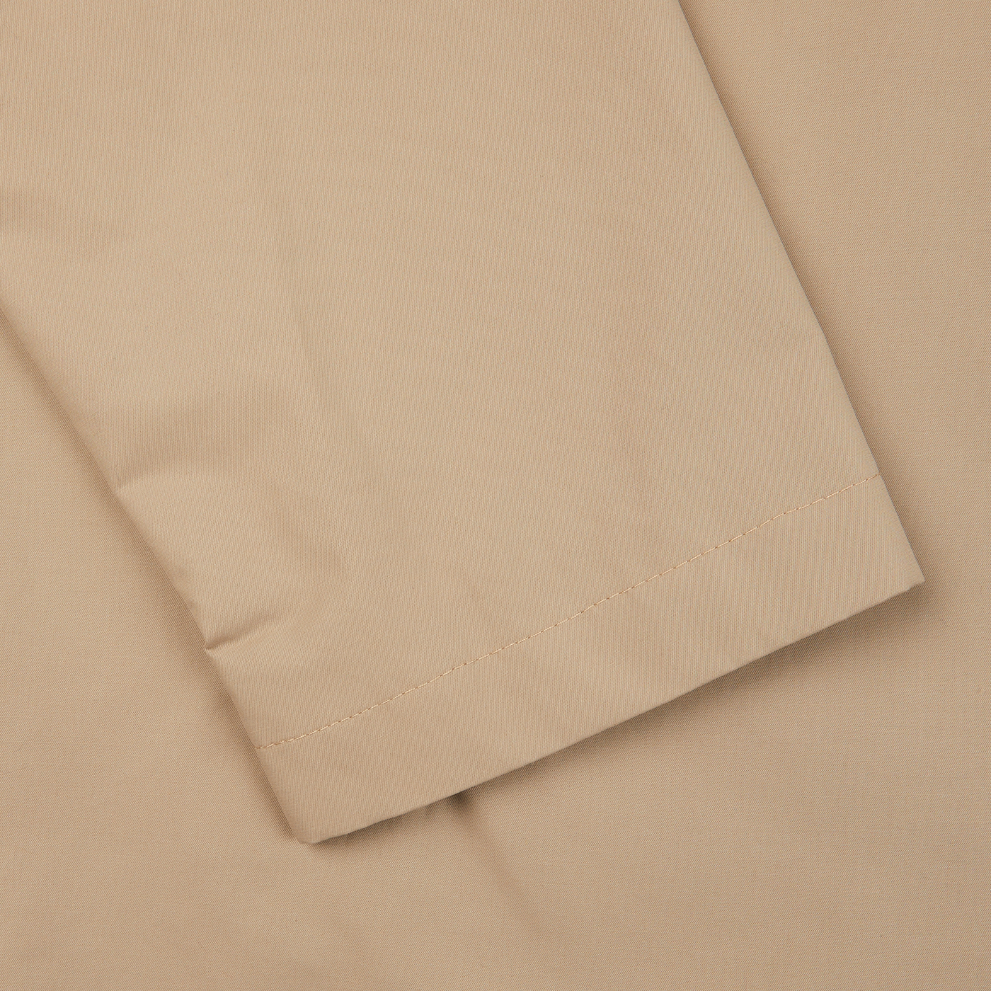 A close-up image of a Tagliatore Khaki Beige Cotton Nylon Trench Coat.