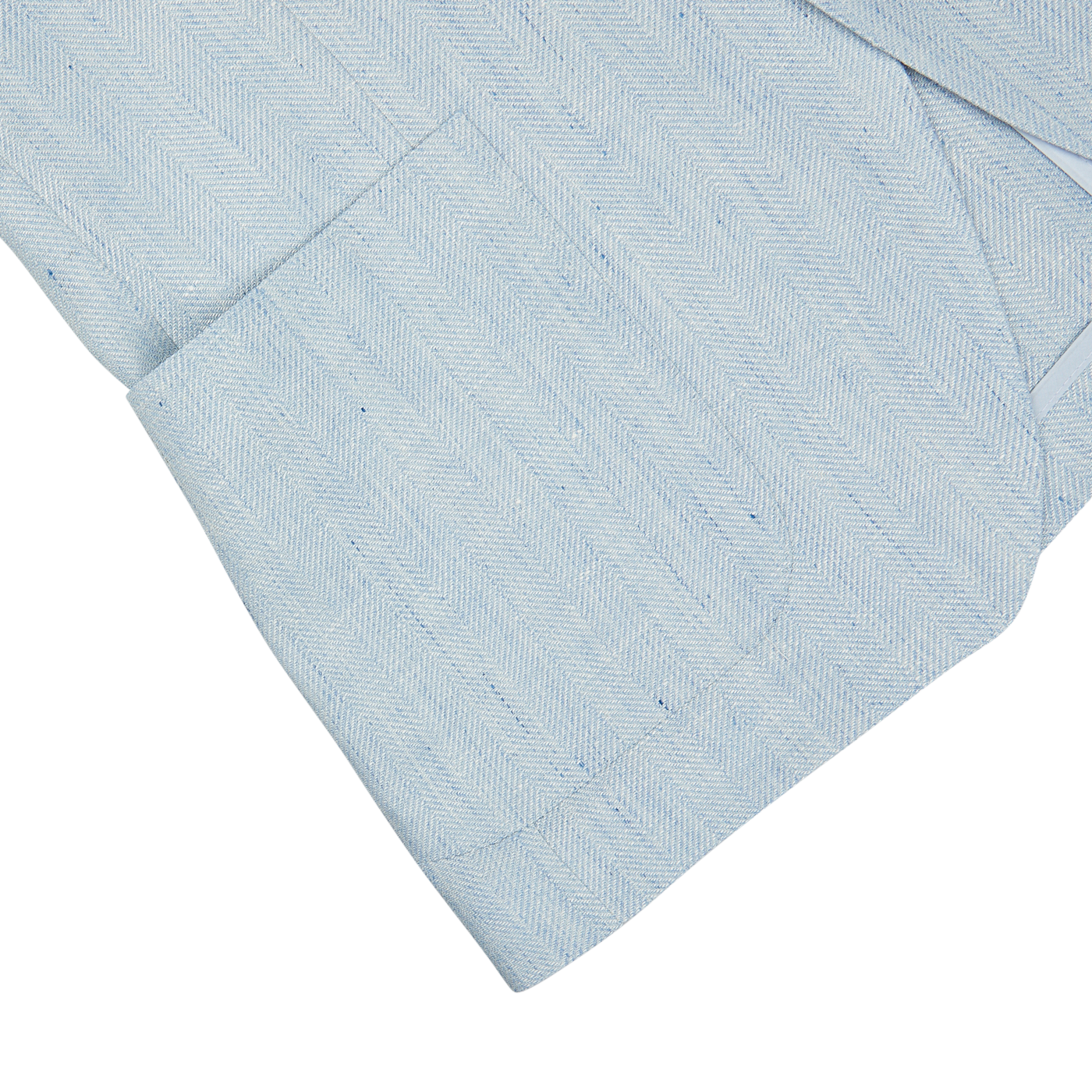 Light blue textured linen-wool blend tie on a white background from Tagliatore.