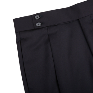 Men's high-waisted pleated suit trousers in super 110s wool, Tagliatore - gallery image 1.