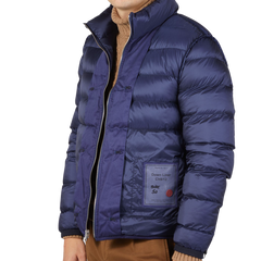 Ten C Blue Nylon Down Padded Liner Jacket Liner1