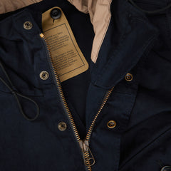 Ten C Dark Blue Technical Cyclone Parka Open