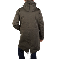 Ten C Dark Green Technical Cyclone Parka Back