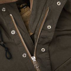 Ten C Dark Green Technical Cyclone Parka Open