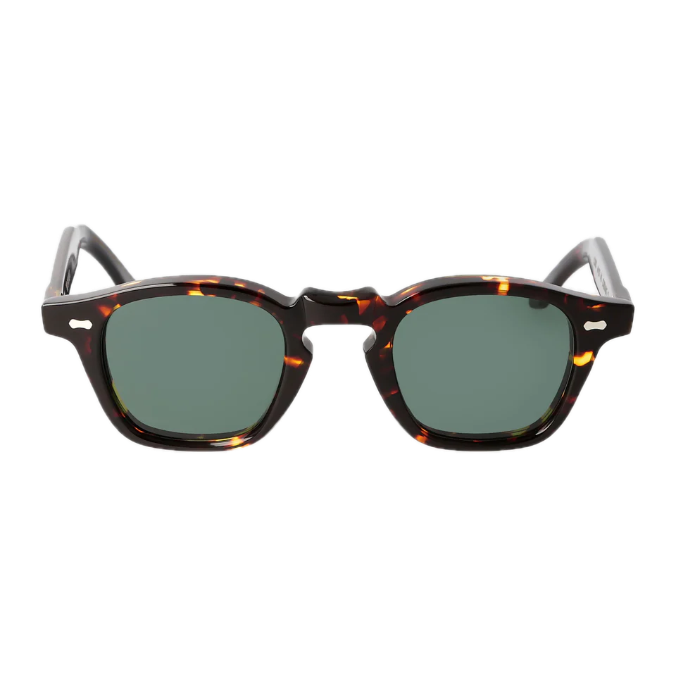 Replace with: The Bespoke Dudes Cord Dark Havana Green Lenses 44mm sunglasses