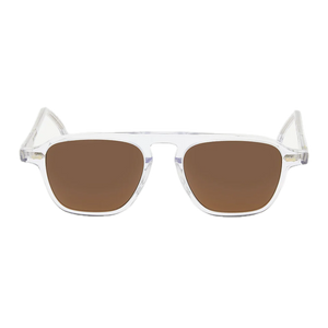 Novelty sunglasses with cat ear designs on the acetate frame - The Bespoke Dudes Panama Transparent Tobacco Lenses 52mm
