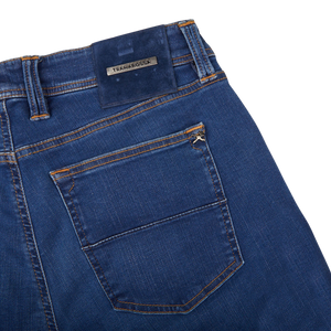 Tramarossa Blue Cotton Super Stretch Michelangelo Jeans Pocket