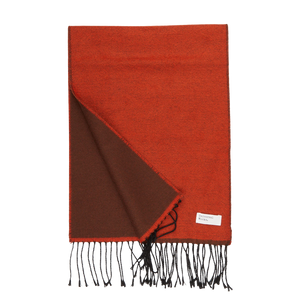 Universal Works Rust Brown Double Sided Acrylic Scarf Feature
