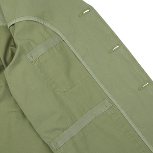 Birch Green Cotton Summer Canvas 5-Pocket Jacket by Universal Works.
