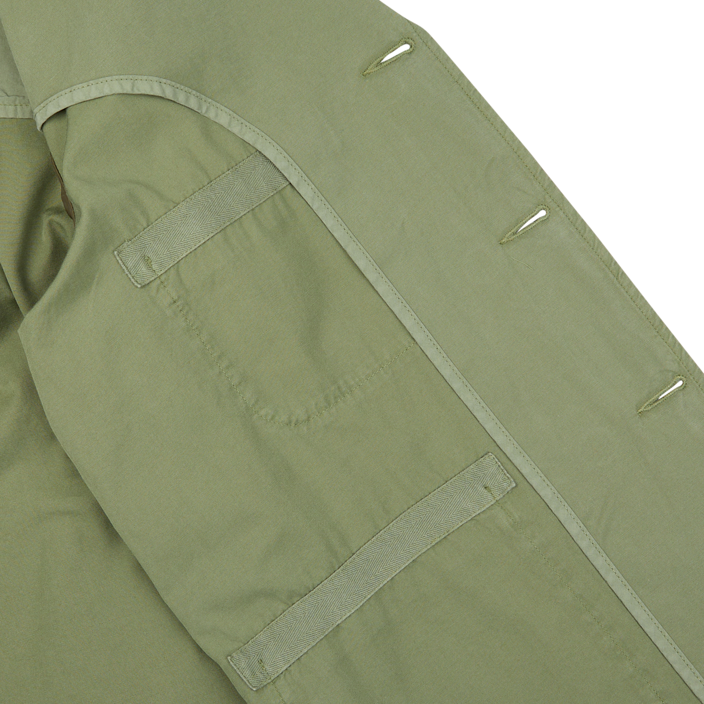 Birch Green Cotton Summer Canvas 5-Pocket Jacket by Universal Works.