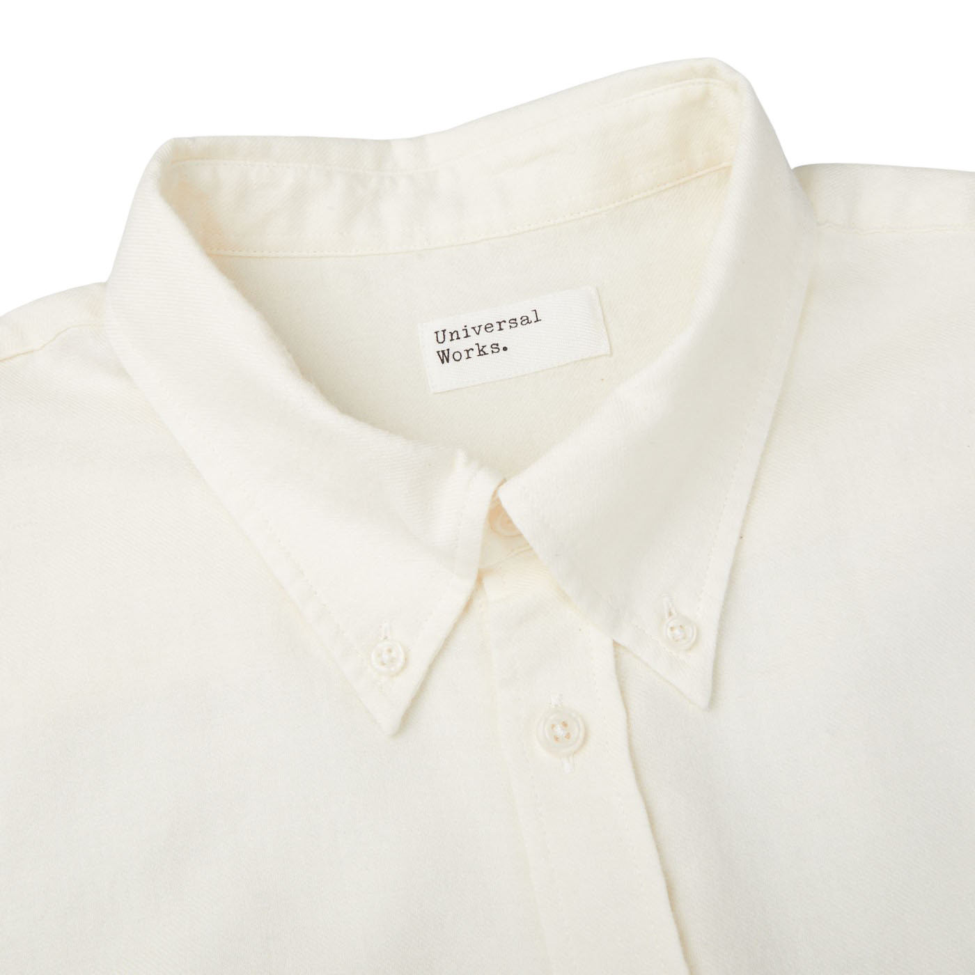 Universal Works | Ecru Brushed Cotton Wool Shirt – Baltzar