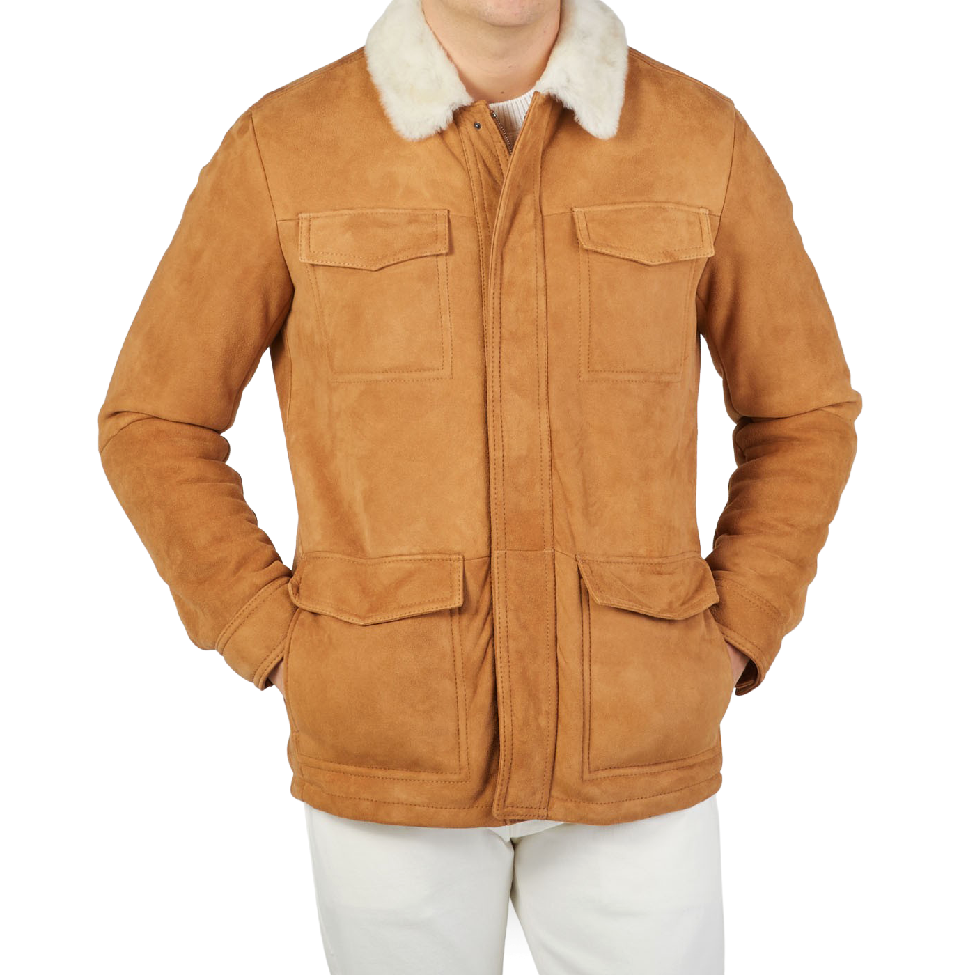 Herno | Light Camel Wool Silk Nylon Padded Jacket