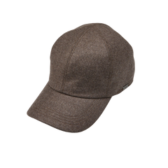 Wigéns Brown Loro Piana Wool Cashmere Baseball Cap Feature