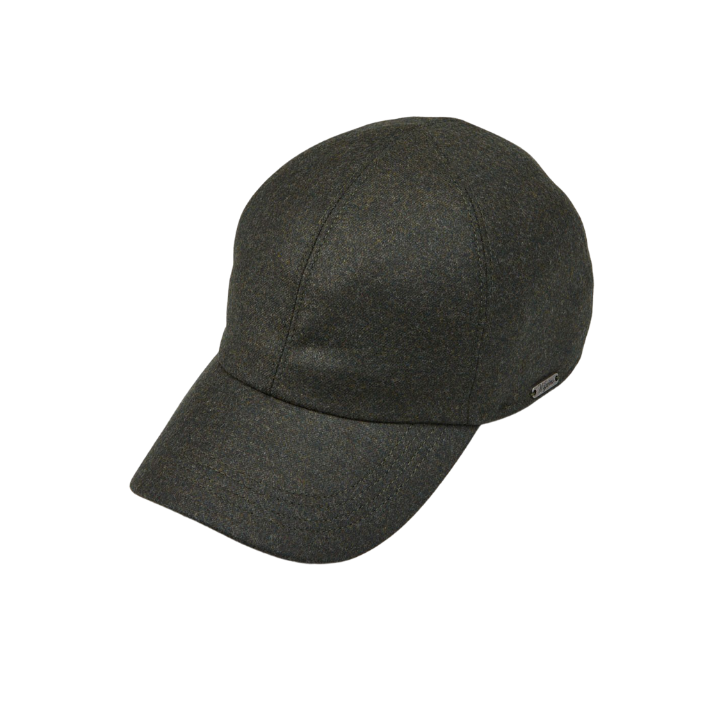 Wigens Men's Wool Baseball Cap with Earflaps Size: 58 Grey