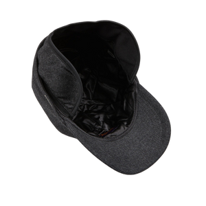 A Grey Loro Piana Wool Cashmere baseball cap with a black lining by Wigéns.