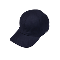 Wigéns Navy Loro Piana Wool Cashmere Baseball Cap Feature