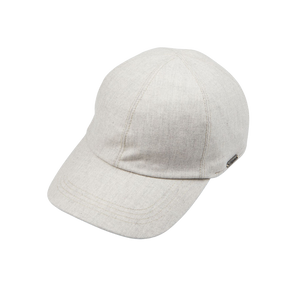 Wigéns Off-White VBC Wool Flannel Baseball Cap Feature