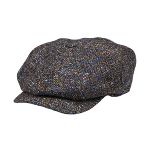 The Blue Melange Wool Ivy Contemporary Cap by Wigéns is shown on a white background.