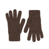 A pair of Porcupine Brown Pure Cashmere gloves by William Lockie.