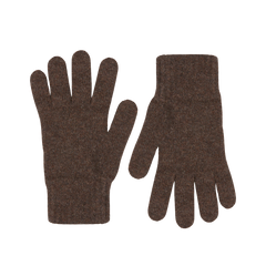 A pair of Porcupine Brown Pure Cashmere gloves by William Lockie.