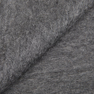 A close up image of a Yacaia Grey Superfine Merino Wool Scarf.