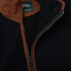 Alan Paine Dark Navy Fleece Aylsham Jacket Open