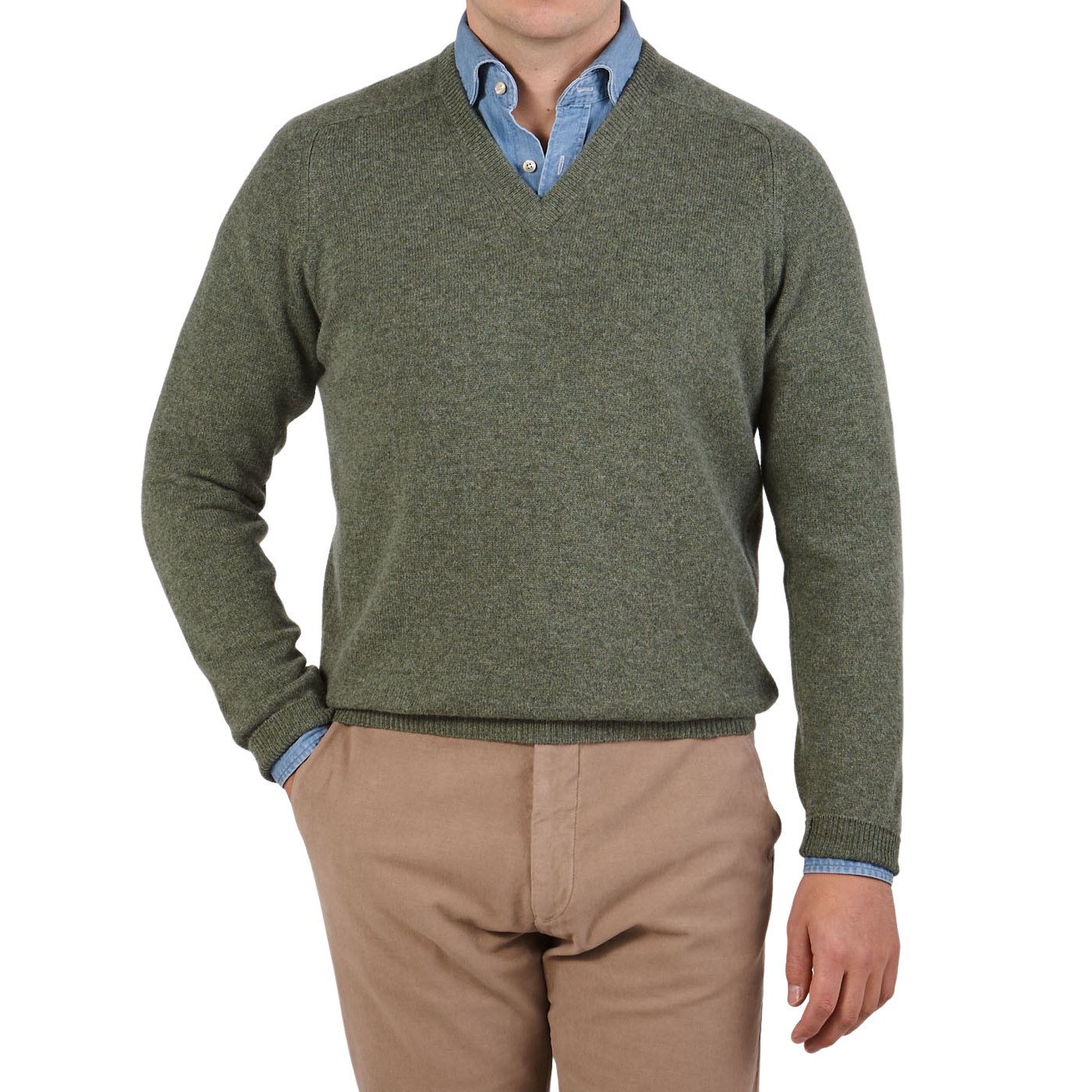 How To Wear A V-Neck Sweater  Men's Style – Alan Paine USA