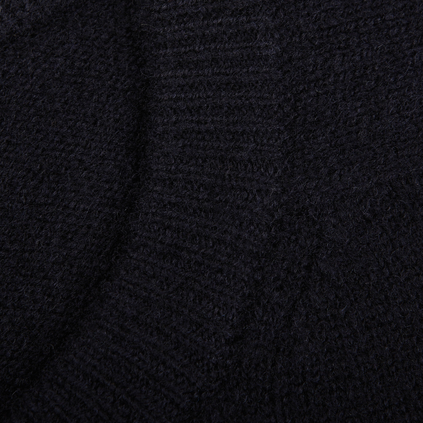 Alan Paine Navy Blue Lambswool Crew Neck Brim