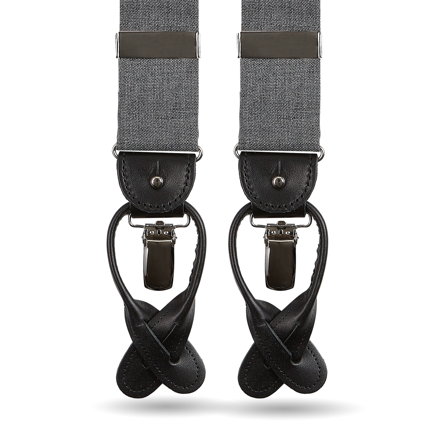 Albert Thurston  Black Nylon Leather 40mm Braces – Baltzar