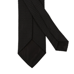 Amanda Christensen Black Grenadine Grossa Lined Silk Tie Back