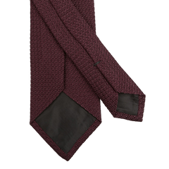 Amanda Christensen Burgundy Grenadine Grossa Lined Silk Tie Back