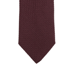 Amanda Christensen Burgundy Grenadine Grossa Lined Silk Tie Tip