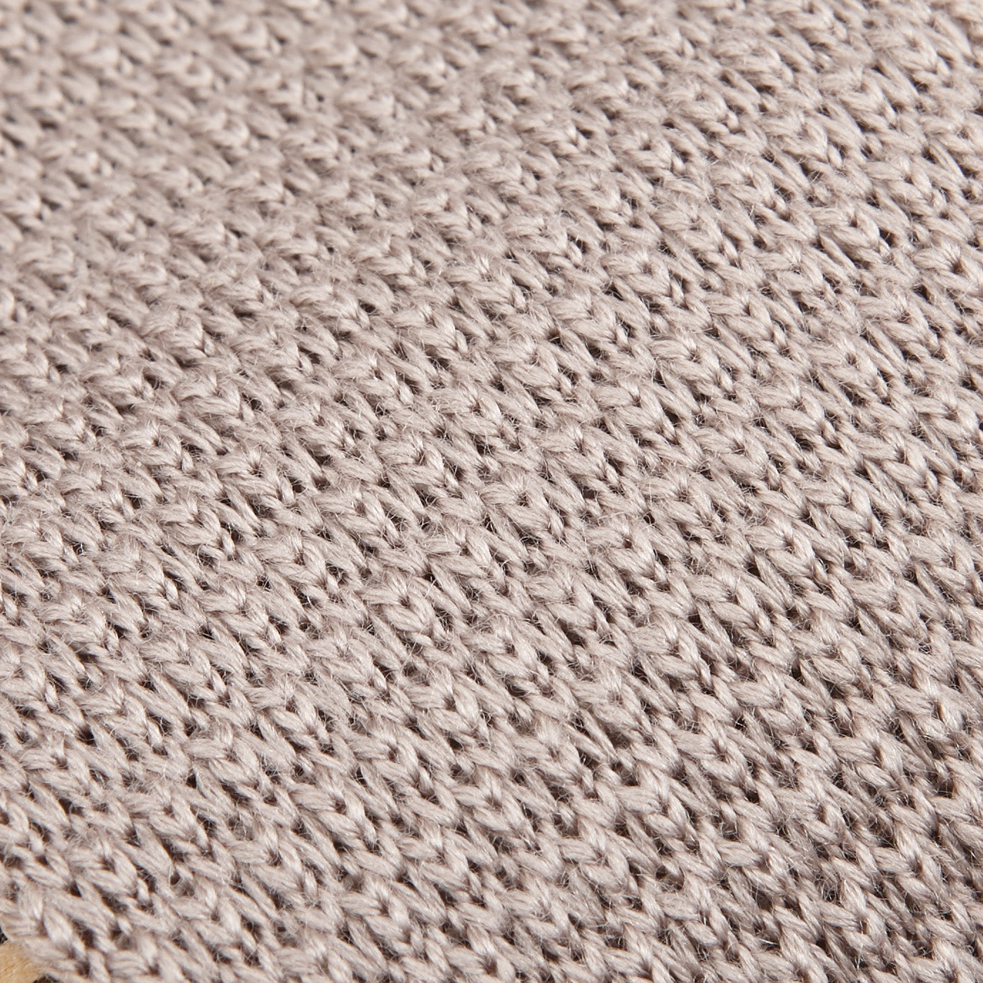 Amanda Christensen Taupe Beige Knitted Wool Tie Fabric