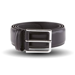 Black Calf Leather Belt