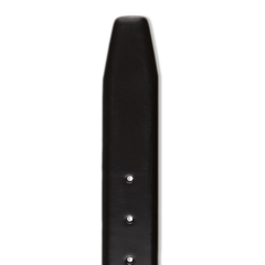 Andersons Black Plain Leather Belt End